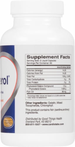 Cardio Tabs Cardio Sterol Capsules Perspective: right