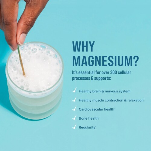 Natural Vitality CALM Orange Magnesium Supplement Drink Mix Perspective: right