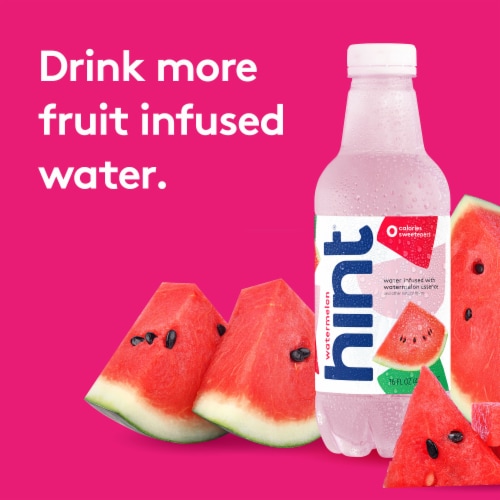 Hint® Watermelon Flavored Bottled Water Perspective: right
