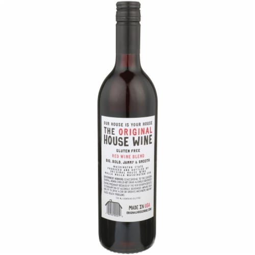House Wine Original Red Blend California Wine Perspective: right