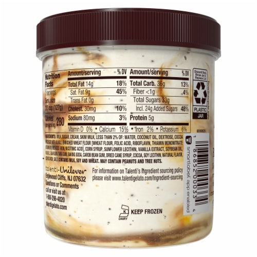 Talenti Caramel Cookie Crunch Gelato Pint Perspective: right