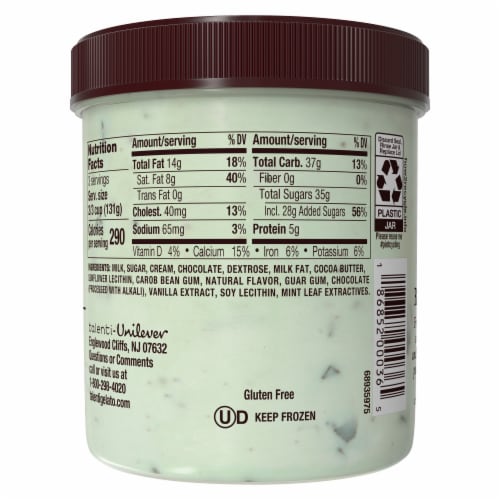 Talenti Mediterranean Mint Gelato Pint Perspective: right