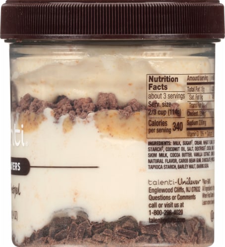 Talenti® Gelato Layers Brownie Pretzel Crunch Ice Cream Perspective: right