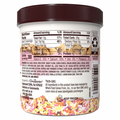 Talenti Confetti Cookie Gelato Layers Perspective: right