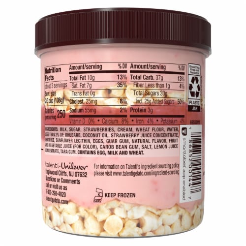Talenti Strawberry Shortcake Gelato Layers Perspective: right