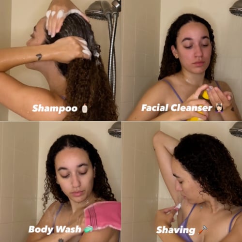 Alaffia Peppermint African Black Soap Perspective: right