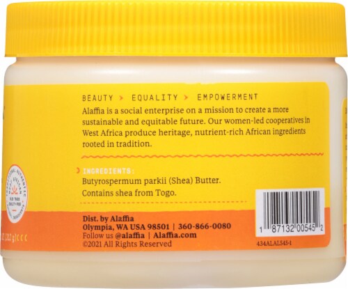 Alaffia Unscented Pure Unrefined Shea Butter Perspective: right