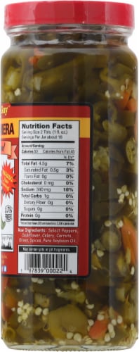 That Pickle Guy All Natural Chunky Hot Giardiniera Perspective: right