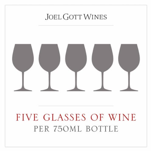 Joel Gott 815 Cabernet Sauvignon Red Wine Bottle Perspective: right
