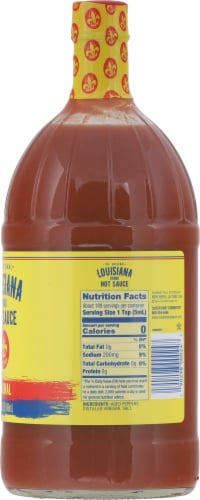 Louisiana Original Hot Sauce Perspective: right