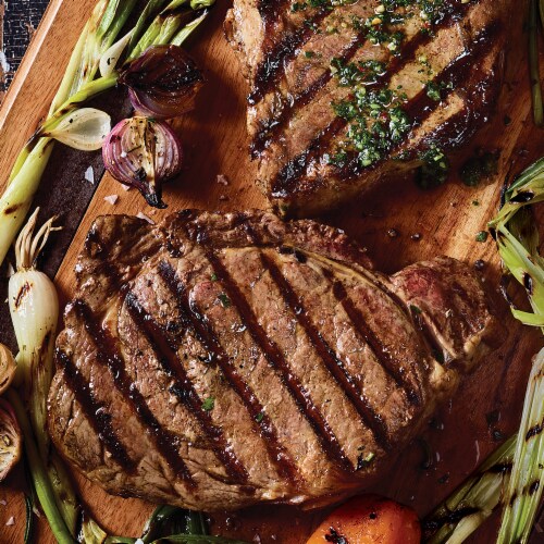 Kansas City Steak Ribeye Steaks (Approximate Delivery is 3 - 8 Days) Perspective: right