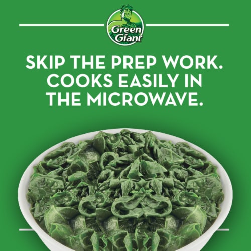 Green Giant Simply Steam Chopped Spinach Perspective: right