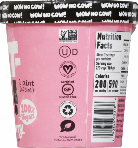 Oatly Gluten Free Vegan Strawberry Non-Dairy Frozen Dessert Perspective: right