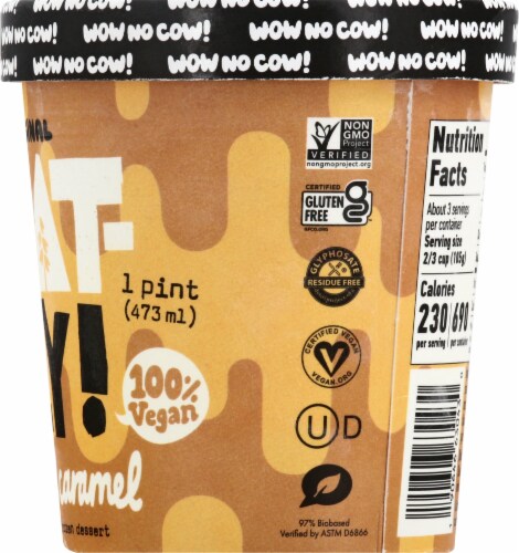 Oatly Salted Caramel Non-Dairy Frozen Dessert Perspective: right