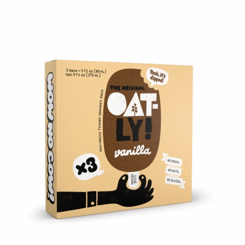 Oatly Vanilla Dairy Free Frozen Bar Perspective: right