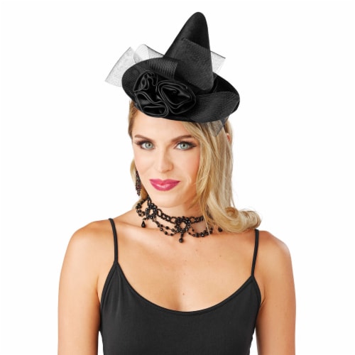 Mini Witchs Hat Adult Black Mini Witchs Hat Adult Black