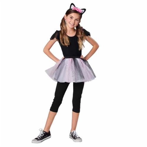 Sparkle Kitty Tutu Youth Halloween Costume Accessory Perspective: right
