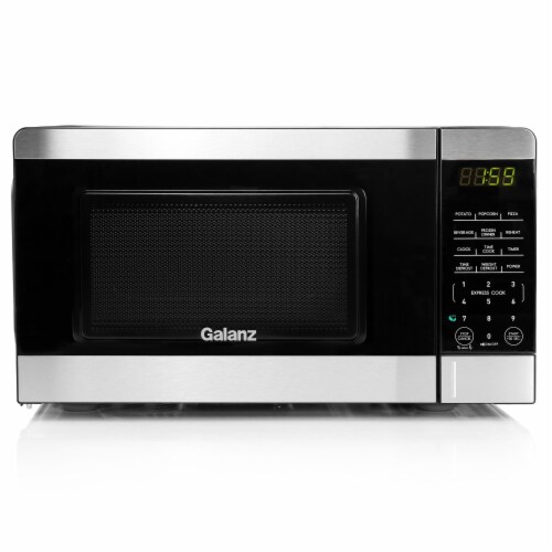 Black and silver microwave discount