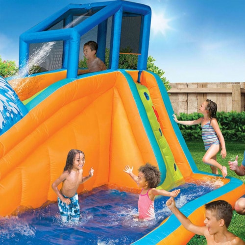 Banzai Surf Rider Kids Inflatable Outdoor Aqua Lagoon Water Slide