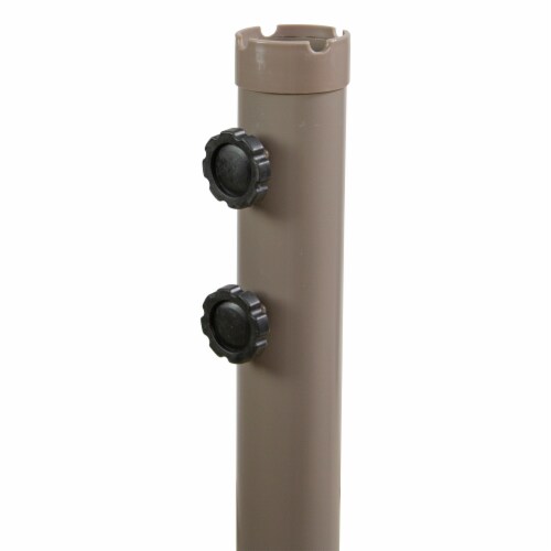 Northlight 10ft Offset Outdoor Patio Umbrella with Hand Crank, Navy Blue Perspective: right