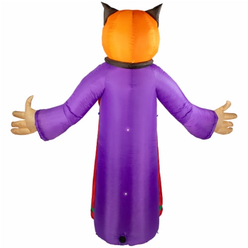 Northlight 8' Spooky Town Lighted Jack-O-Lantern Grim Reaper Inflatable Outdoor Halloween Perspective: right
