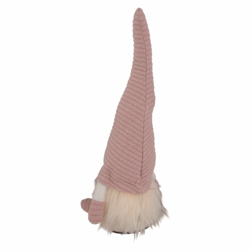 Northlight 12.25 Lighted Pink Spring Gnome with Flower Hat Perspective: right