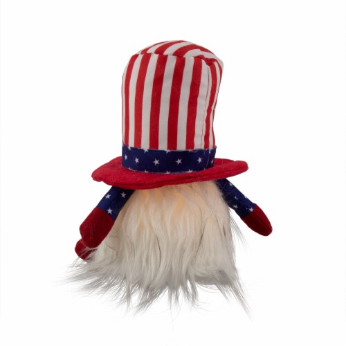 Northlight 6.75 Lighted Americana Boy 4th of July Patriotic Gnome Perspective: right