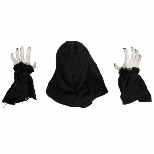 Northlight 8 Spooky Town LED Lighted Grim Reaper with Sound Outdoor Halloween Decoration Perspective: right