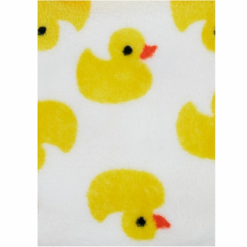 Cutie Pie® Ducks Plush Baby Blanket Perspective: right