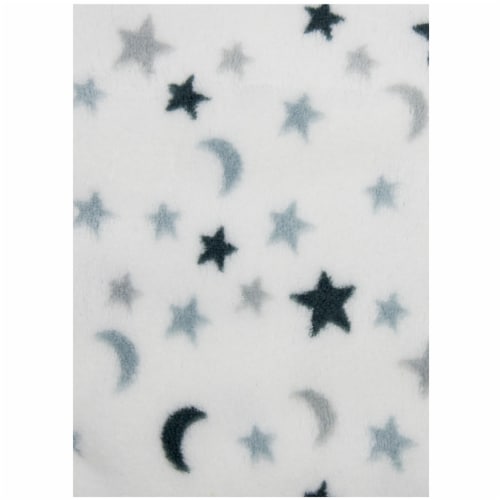 Cutie Pie® Moon & Stars Plush Baby Blanket Perspective: right