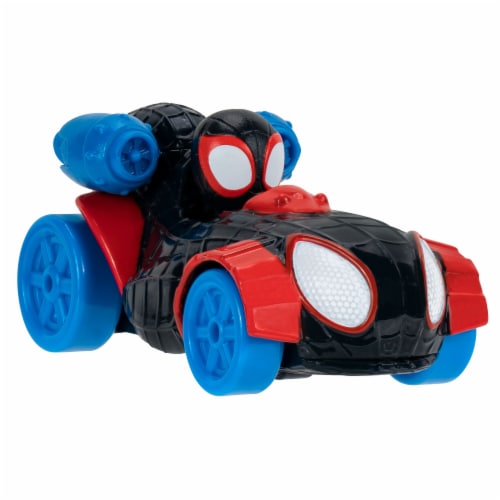 Disney Junior Marvel Spidey Die-Cast Miles Morales Spider-Man with Vehicle Perspective: right