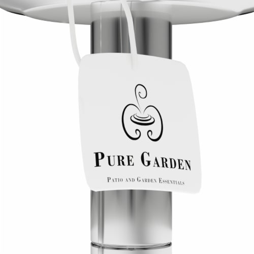 Outdoor Torch Lamp 45 Inch Patio/Backyard Stainless Steel Fuel Canister Flame Light for Perspective: right