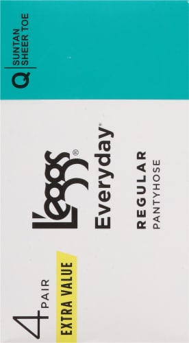 Leggs® Everyday Sheer Toe Pantyhose - Sun Tan Perspective: right