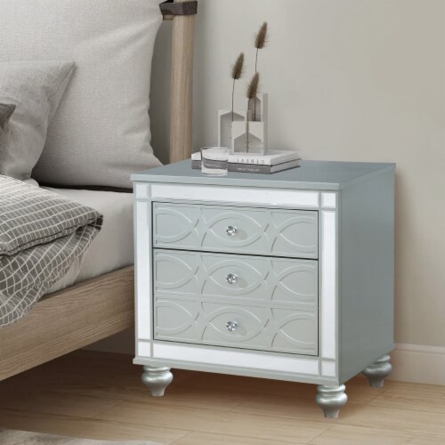 Modern glam nightstand discount