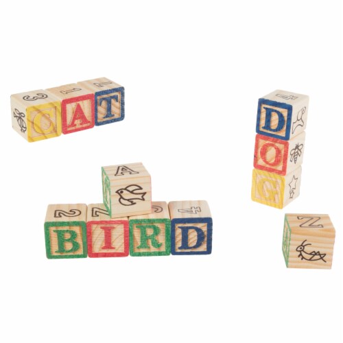 Large wooden best sale blocks with letters