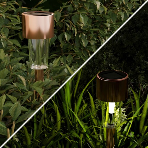 Solar Path Lights  Stainless Steel Outdoor Stake Lighting for Garden, Landscape, Patio, Perspective: right