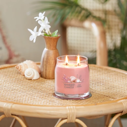 Yankee Candle® Pink Sands Signature Medium Jar Candle Perspective: right