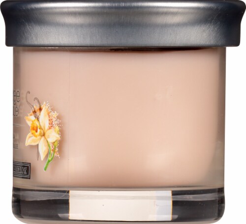 Yankee Candle Small Vanilla Cream Candle Perspective: right