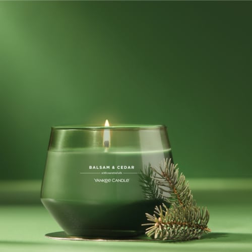 Yankee Candle Studio Scented Candle with up to 50 Hour Burn Time, Balsam & Cedar Perspective: right