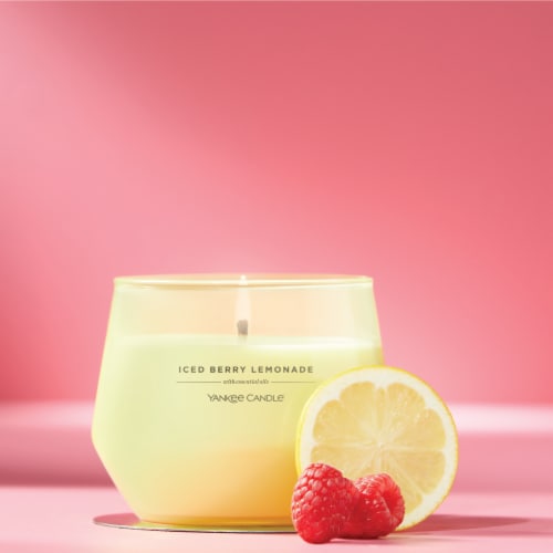 Yankee Candle Studio Scented Candle with up to 50 Hour Burn Time, Iced Berry Lemonade Perspective: right