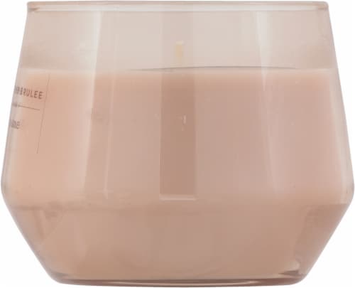 Yankee Candle Medium Vanilla Cream Brulee Jar Candle Perspective: right