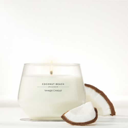 Yankee Candle Studio Scented Candle with up to 50 Hour Burn Time, Coconut Beach Perspective: right
