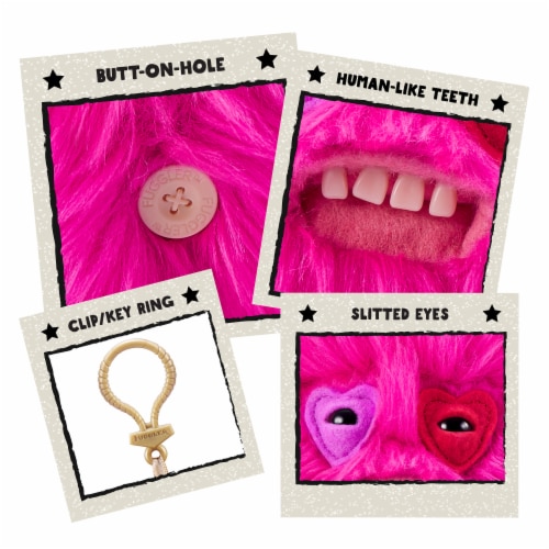 Zuru Fuggle Key Rings 5-inch Assortment Series 5 Cardiac Creeper - Pink Perspective: right