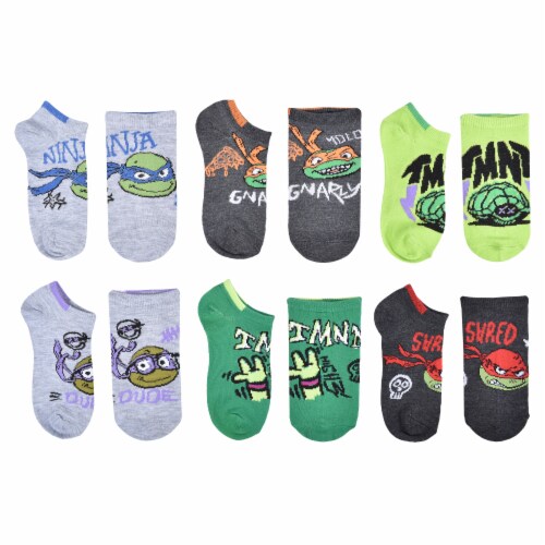 6pk TMNT Mutant Mayhem Ninjas No Show Perspective: right