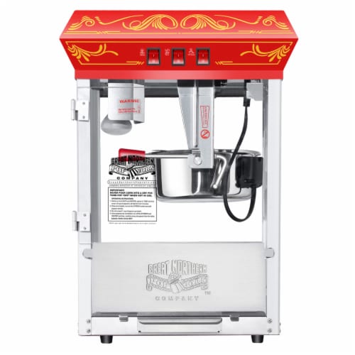 Great Northern Popcorn Red Good Time Popcorn Popper Machine, 8 Ounce Perspective: right