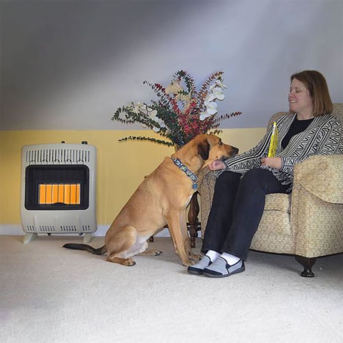 Mr. Heater 18000 BTU Vent Free Radiant Propane Indoor/Outdoor Heater (2 Pack) Perspective: right