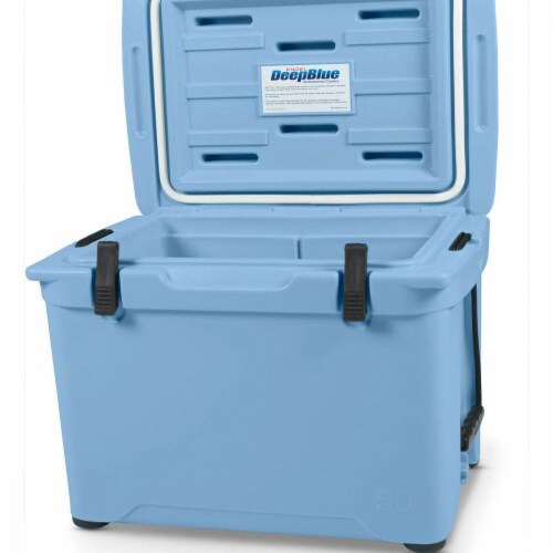 Engel Coolers 48 Quart 60 Can High Performance Roto Molded Ice Cooler, Blue Perspective: right