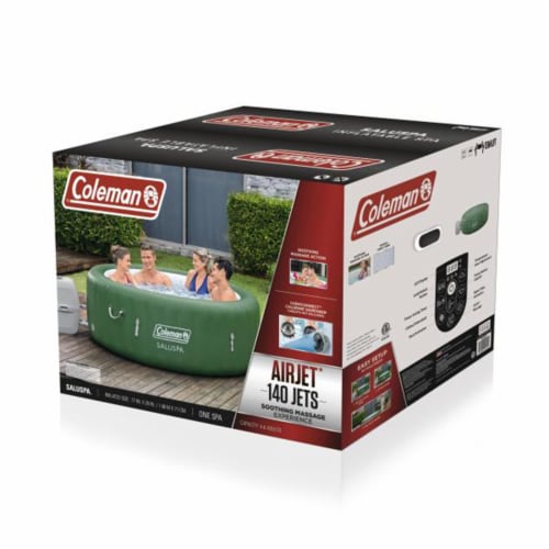 Coleman SaluSpa 6 Person Inflatable Hot Tub, Green, 1 Piece Kroger