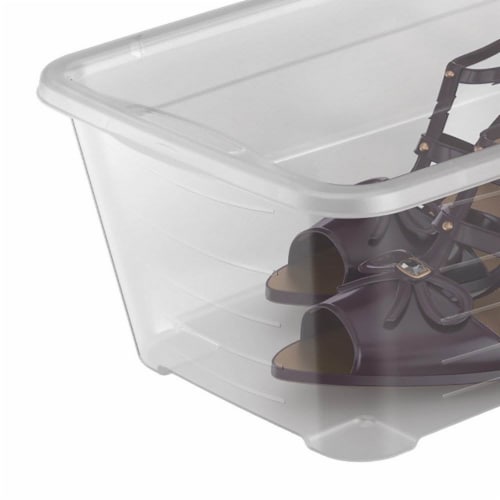 Life Story Durable 5.7-Liter Clear Shoe & Closet Storage Box Container (12  Pack), 1 Piece - Fry's Food Stores