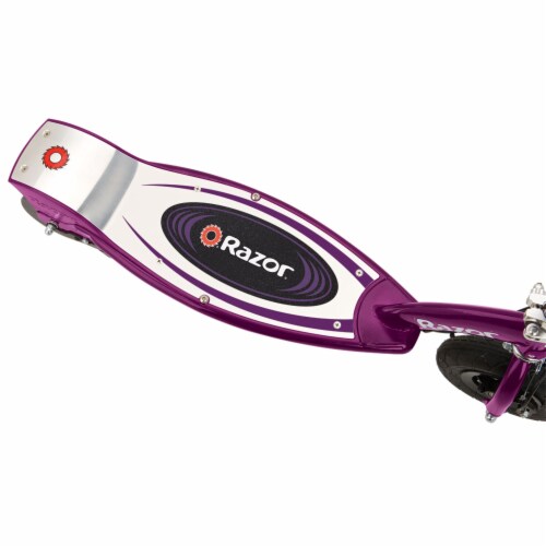Razor E100 Kids 24 Volt Motorized Electric Powered Scooters, Black & Purple Perspective: right